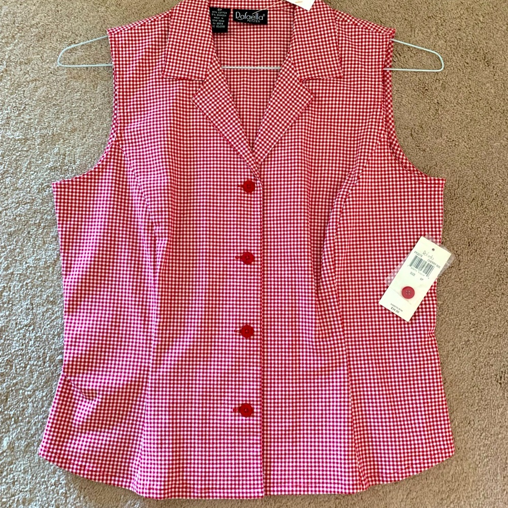 Vintage Rafaella Plaid Tank